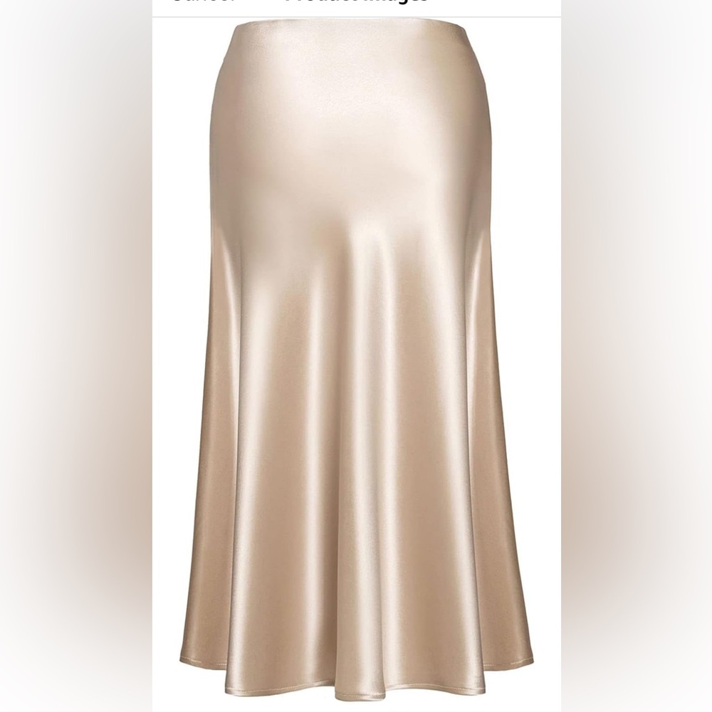 Midi Satin Skirt